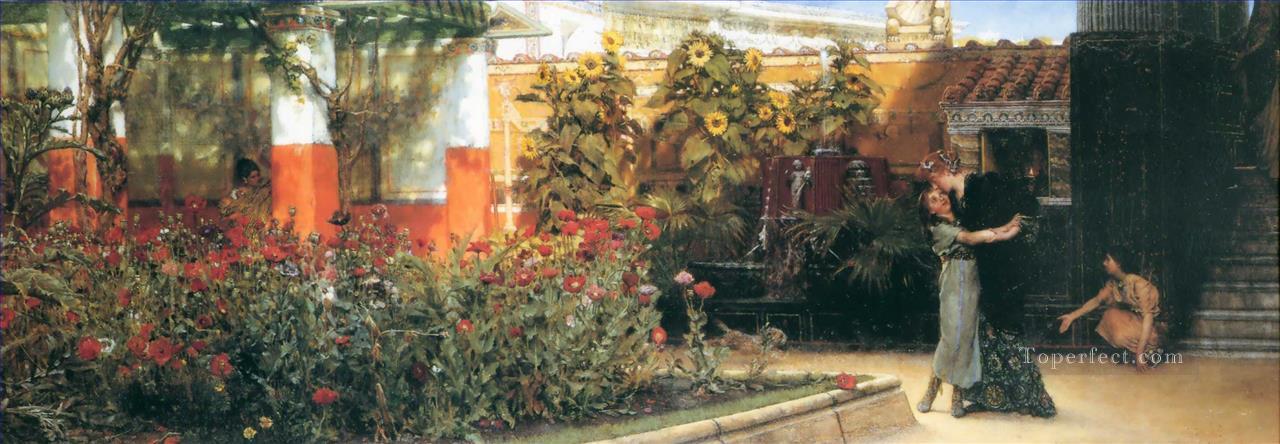 A Hearty Welcome Romantic Sir Lawrence Alma Tadema Oil Paintings
